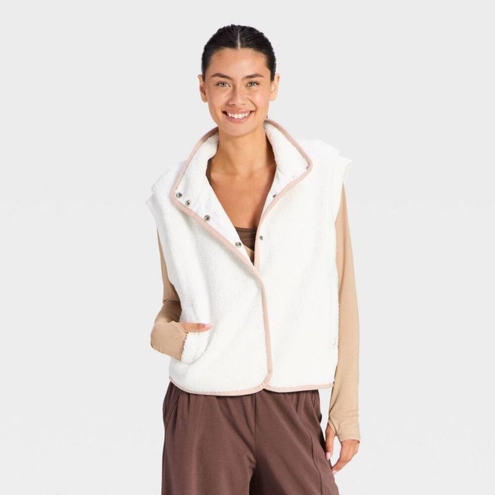 Women's High Pile Vest - JoyLab White M